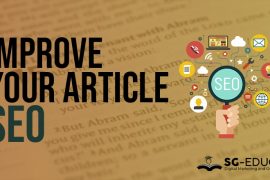 Improve your article seo